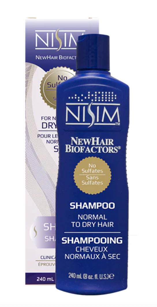 Nisim NewHair Biofactors shampoo for normal to dry hair