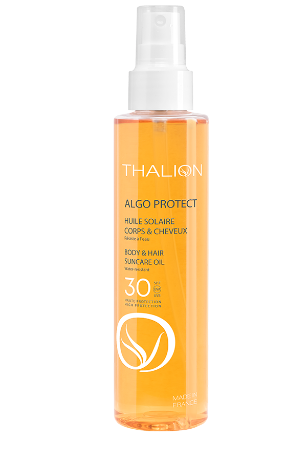 Huile solaire corps et cheveux SPF30 Thalion